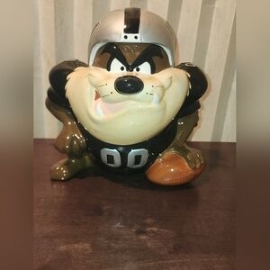 Tazmanian Devil Football Cookie Jar